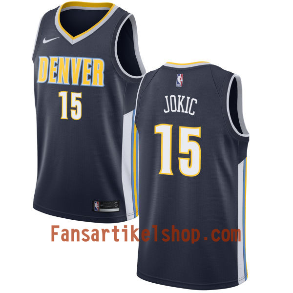 NBA Denver Nuggets Trikot Nikola Jokic 15 Nike 2017-18 marineblau Swingman - Herren
